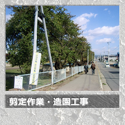 剪定作業・造園工事