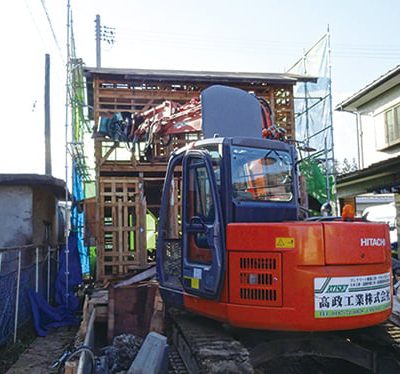 木造家屋解体工事施工例